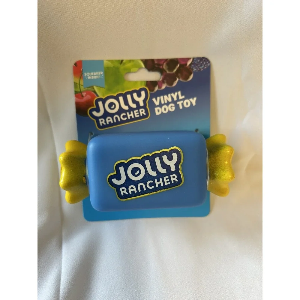 Set Of 2 Jolly Rancher Candy Vinyl‎ Dog Toys New Plastic Squeaker Squeaky